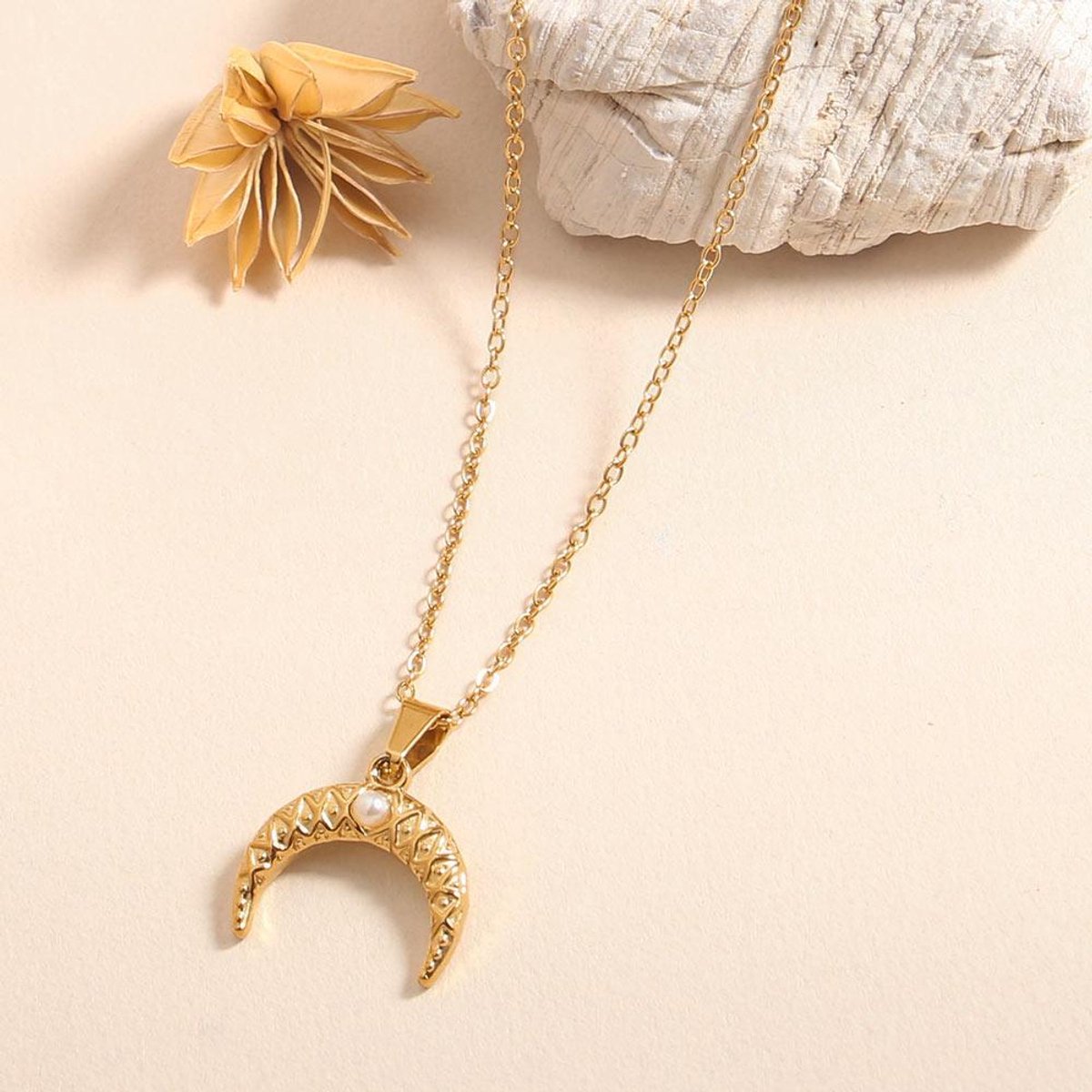 Ketting Si Amor Sieraden NW1156-G Roestvrij Staal Kleur Goud
