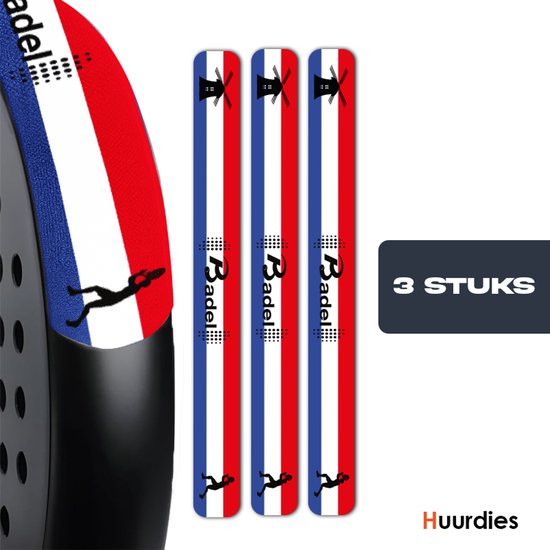 Badel® Padel Protector Sticker – 3 Stuks – Lichtgewicht Frame Bescherming – Geen Invloed op Balans