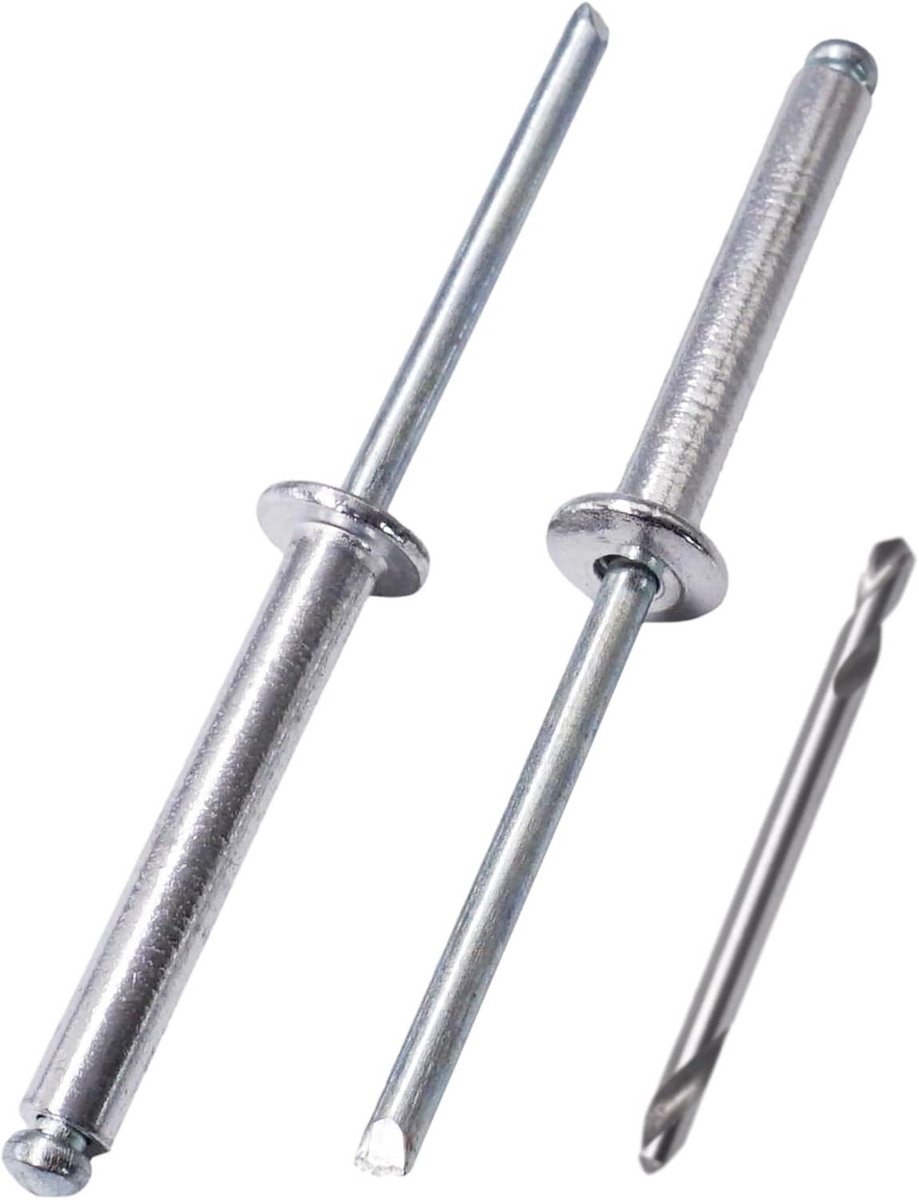Aluminium blindklinknagels 4 0 x 30 mm met Kop en Boor (50 Stuks)