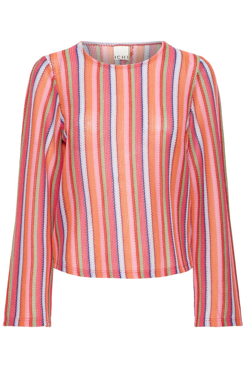 Ichi IHLIBELLA LS Dames Trui - MULTI STRIPE