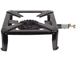 Zilan Industriële Wokbrander voor Buiten - Gas Kookbrander > 8 KW – Midi Gas Cooker met Gietijzeren Brander – 40 cm x 40 cm - Geschikt voor Wokken, Camping & Noodsituaties Camping & Noodsituaties