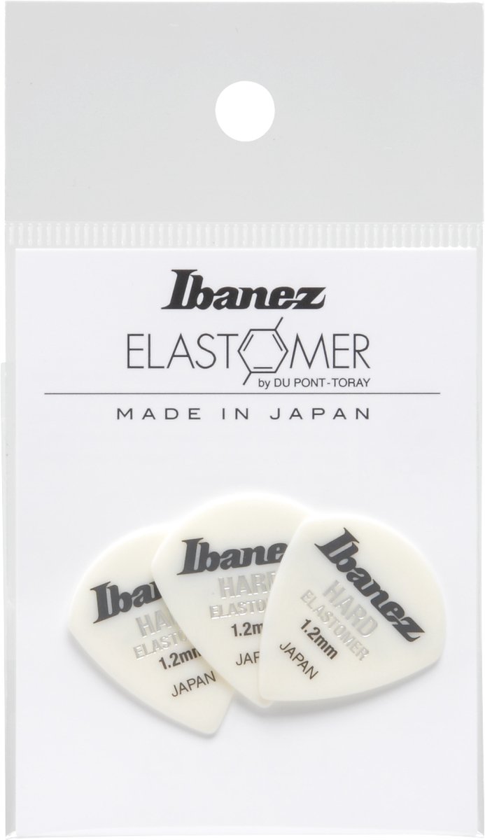Ibanez BEL18HD12 Elastomer Jazz Guitar Pick Hard 1.2mm (3-Pack) - Plectrum set