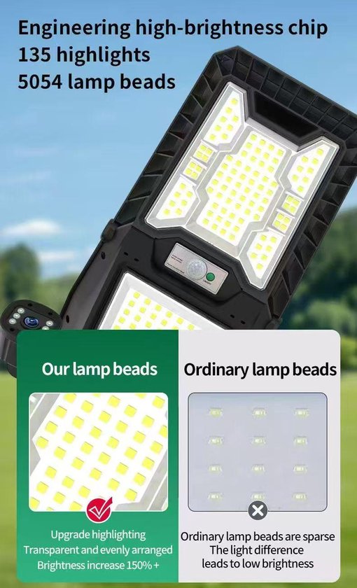 Chevremont AI Solar Camera + Lighting 3-in-1 - 6MP 4G Beveiligingscamera met Straatverlichting, Nachtzicht, PTZ & IP66 van Chevremont — afbeelding 3