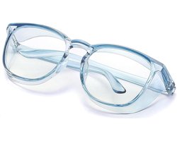Anti-condens Veiligheidsbril met Blauw Licht Filter - Geschikt voor Over Bril Op Sterkte