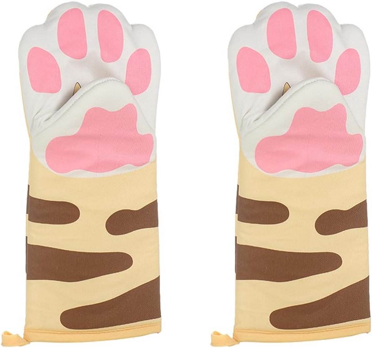 Hittebestendige Bakhandschoenen tot 400°C met Kattenprint - Oven- en BBQ Handschoenen
