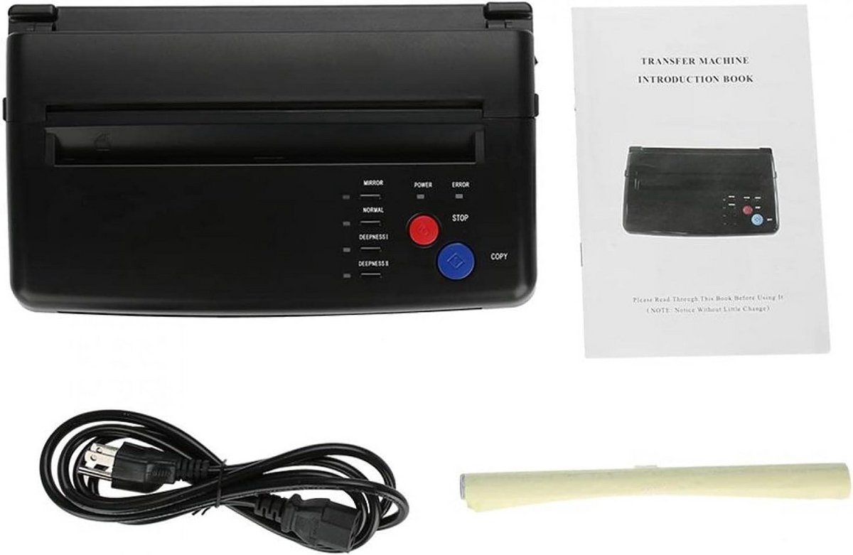 Tattoo Printer Overdrachtsmachine - Draagbaar A4/A5 Thermische Stenciler voor Tatoeages
