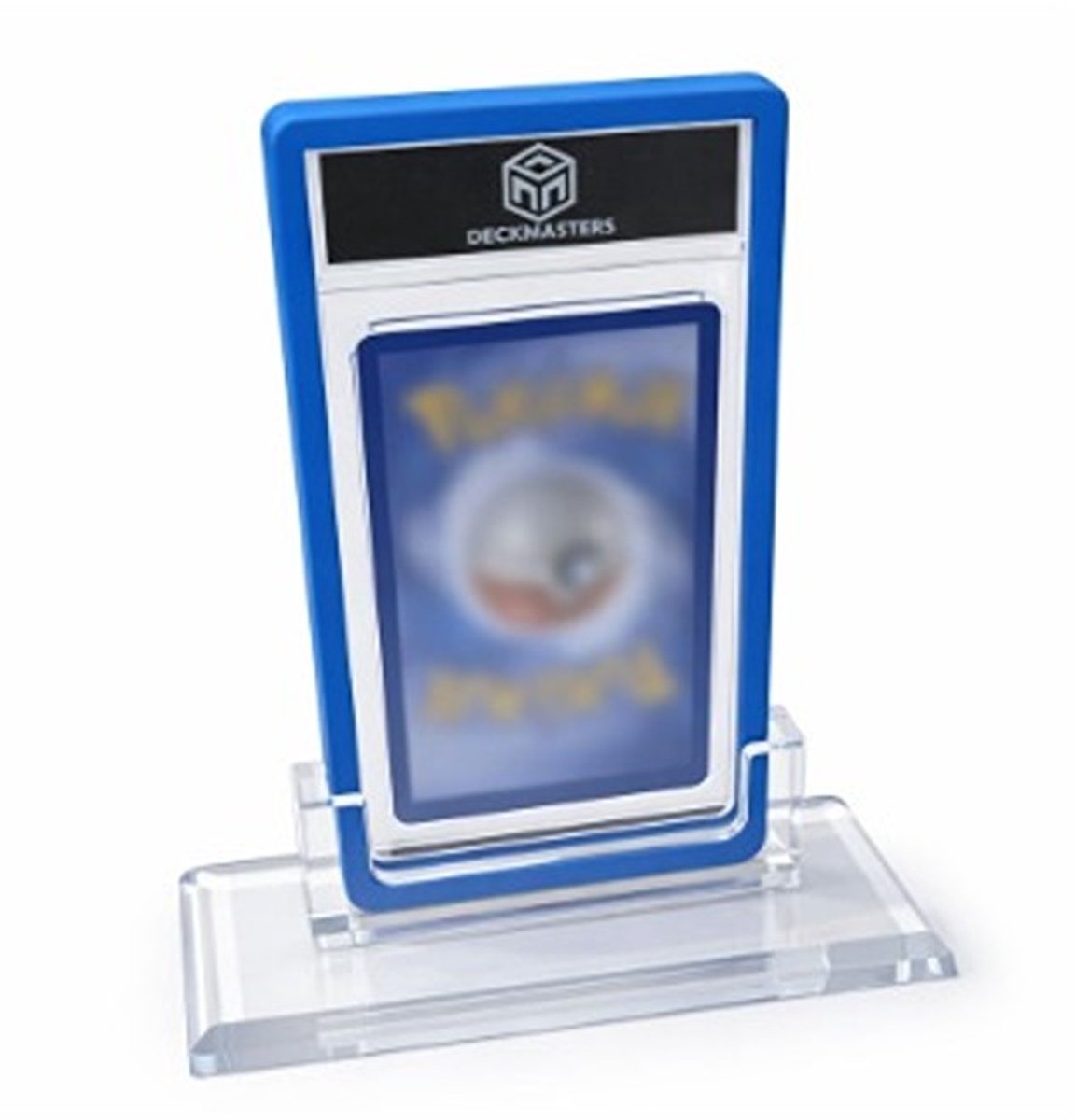 Deckmasters - Acryl Standaard voor PSA Slabs – Inclusief Acryl Slab & Donker Blauwe Slab Guard / slab bumper – Kaarthouder Trading Cards – slab beschermer – PSA display