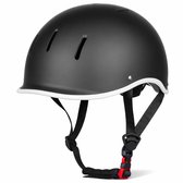 Rucanor Casque Vélo City Flow - Noir Mat - Taille L (58-61 Cm) - Léger Et Ventilé - Homologué EN 1078