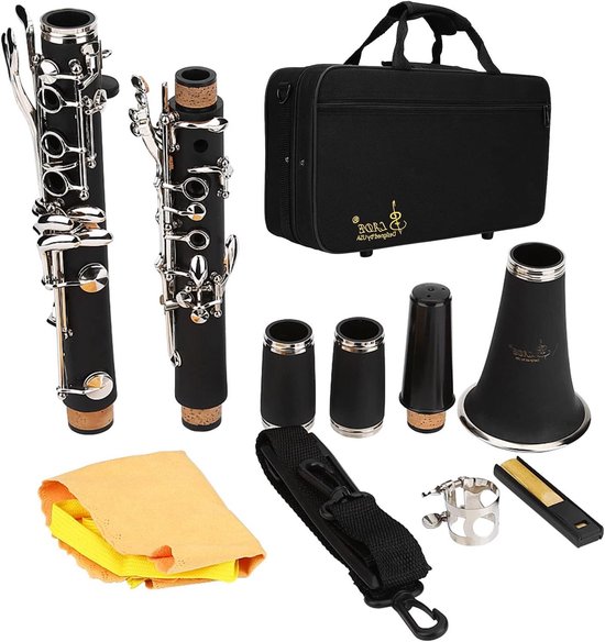 Foto: Klarinet accessoires in duits systeem voor 17 toetsen klarinet bladeren ontwerp reinigingsdoekje