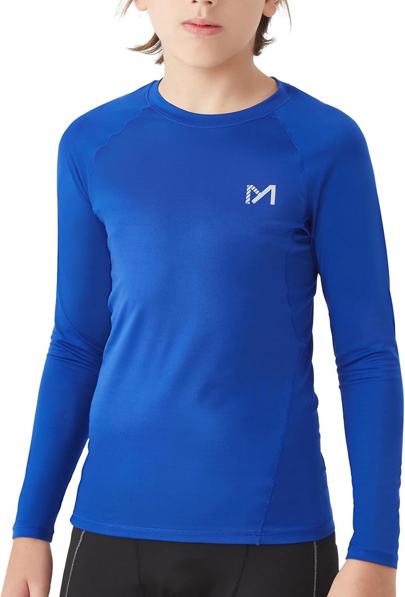 Kinder Trainingsshirt Lange Mouw Jongens Ademend Compressie Ondershirt