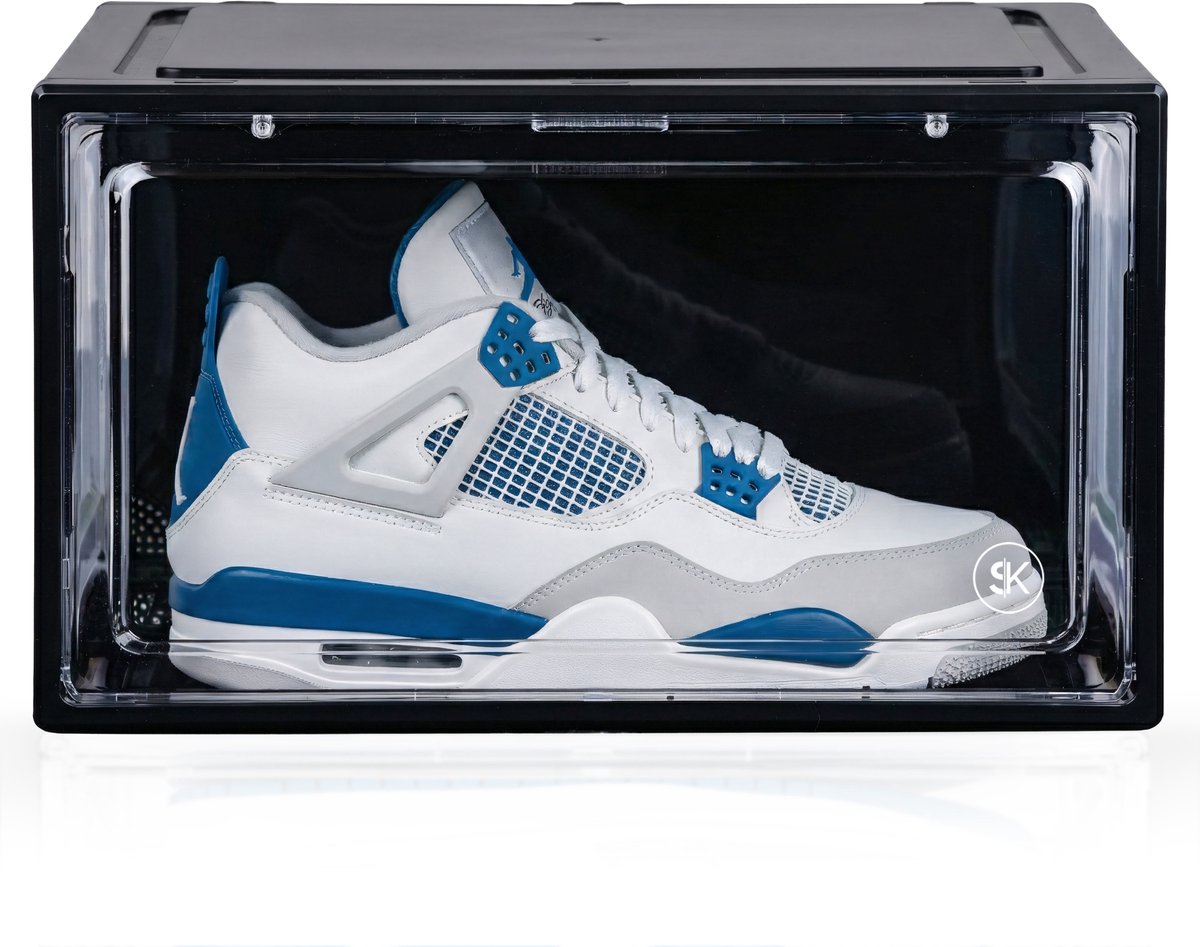 Stackkicks Premium Schoenenopbergsysteem - Sneakerbox - Schoenendoos Zwart - Schoenenorganizer - 8 stuks