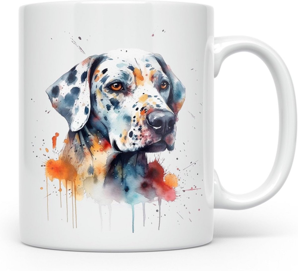 Aquarel Mok met Dierenprint - Vaatwasser & Magnetronbestendig
