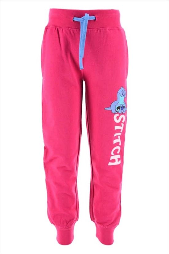 Disney Lilo & Stitch Joggingbroek - Polyester/Katoen - Fuchsia - Maat 110/116