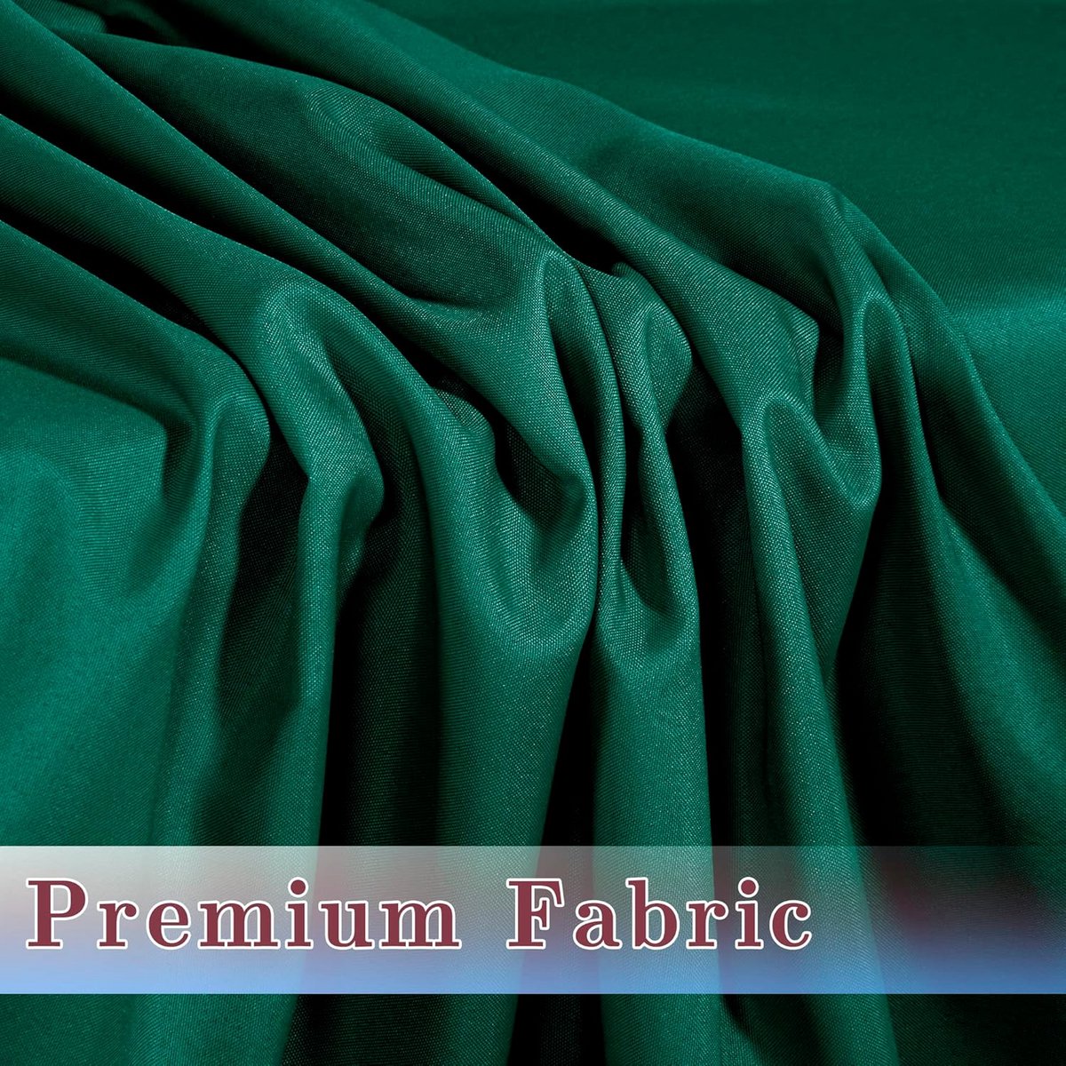 Set van 2 Groene Rechthoekige Tafelkleden voor Klaptafels - 182x76 cm - Polyester