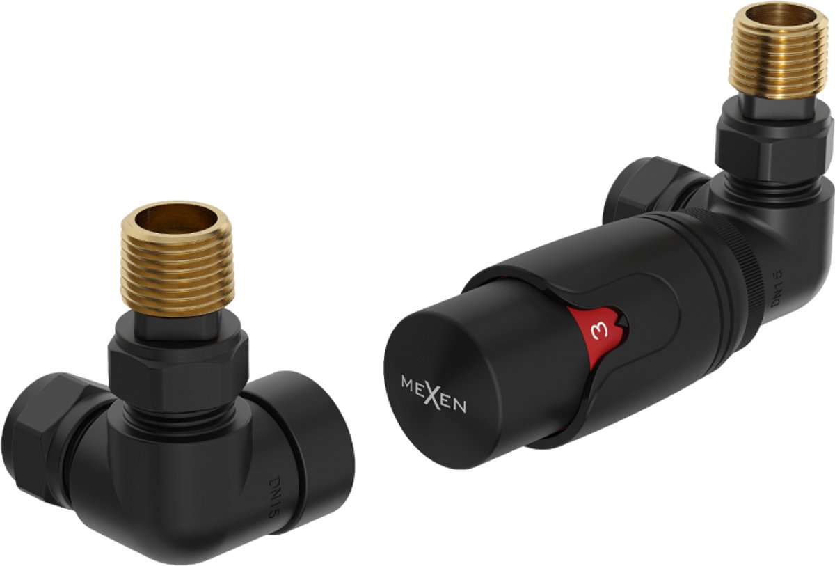 Mexen G00 axiale thermostaatset, zwart - W903-900-70