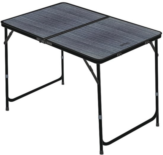Abbey Camp Campingtafel 120x60 cm Opvouwbaar - Verstelbaar 54-69 cm - Grijs van Abbey Camp — afbeelding 2