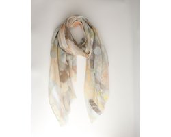 Fay scarf- Accessories Junkie Amsterdam- Dames- Lang- Katoen- Shawl- Fantasie- Dun- Taupe