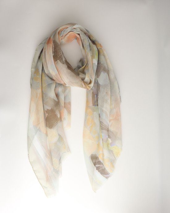 Fay scarf- Accessories Junkie Amsterdam- Dames- Lang- Katoen- Shawl- Fantasie- Dun- Taupe