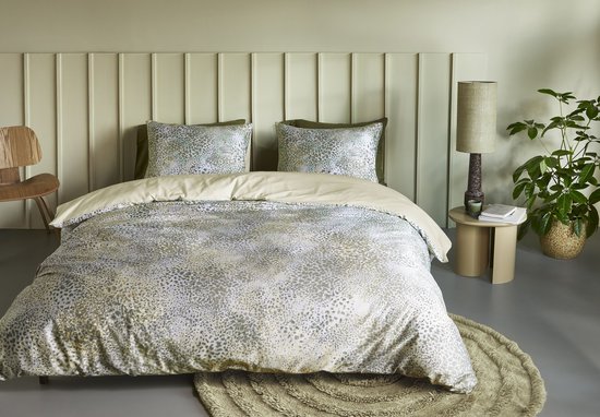 Beddinghouse Sia dekbedovertrek - Eenpersoons - 140 x 200/220 cm - Groen van Beddinghouse — afbeelding 4