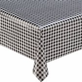 MixMamas Tafelzeil Ruitje - Rol - 120 cm x 11 m - Zwart
