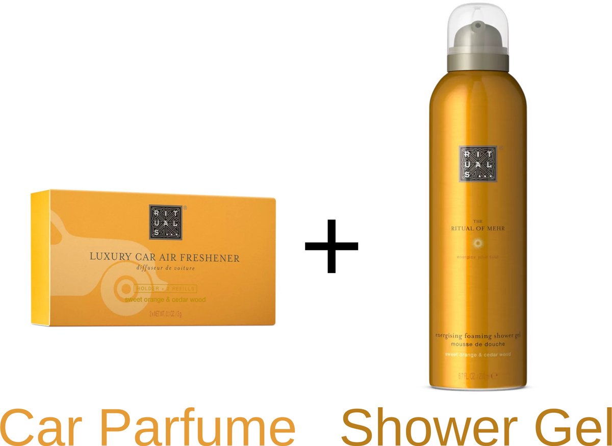 Rituals of Mehr - Shower Gel 200 ml - Car Perfume Holder + 2X Refill