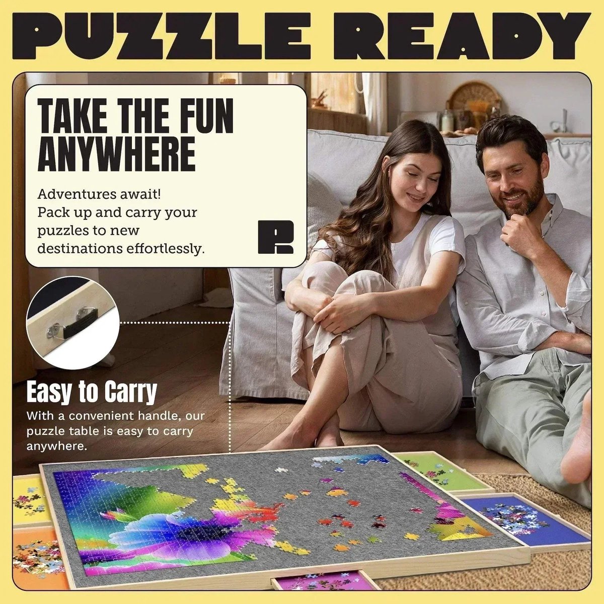 Puzzle Ready Puzzelbord - 2000 stukjes — cadeau in Spellen & Speelgoed - foto 7