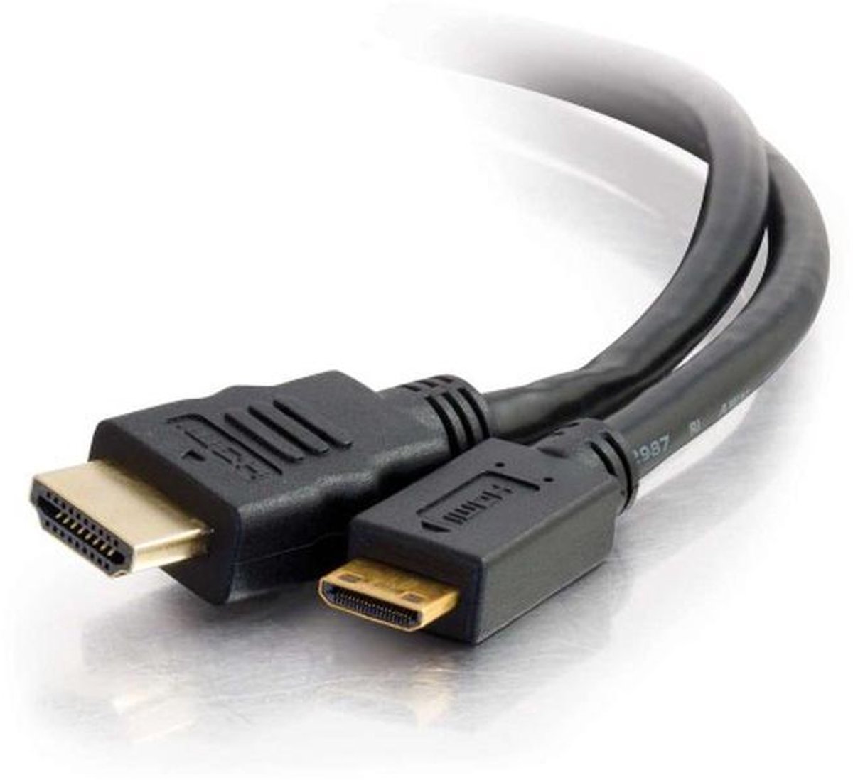 1,8m High Speed HDMI naar Mini HDMI Kabel met Ethernet – Ondersteunt 3D en 4K, Geschikt voor Camera, Camcorder, Grafische Kaart en Tablets