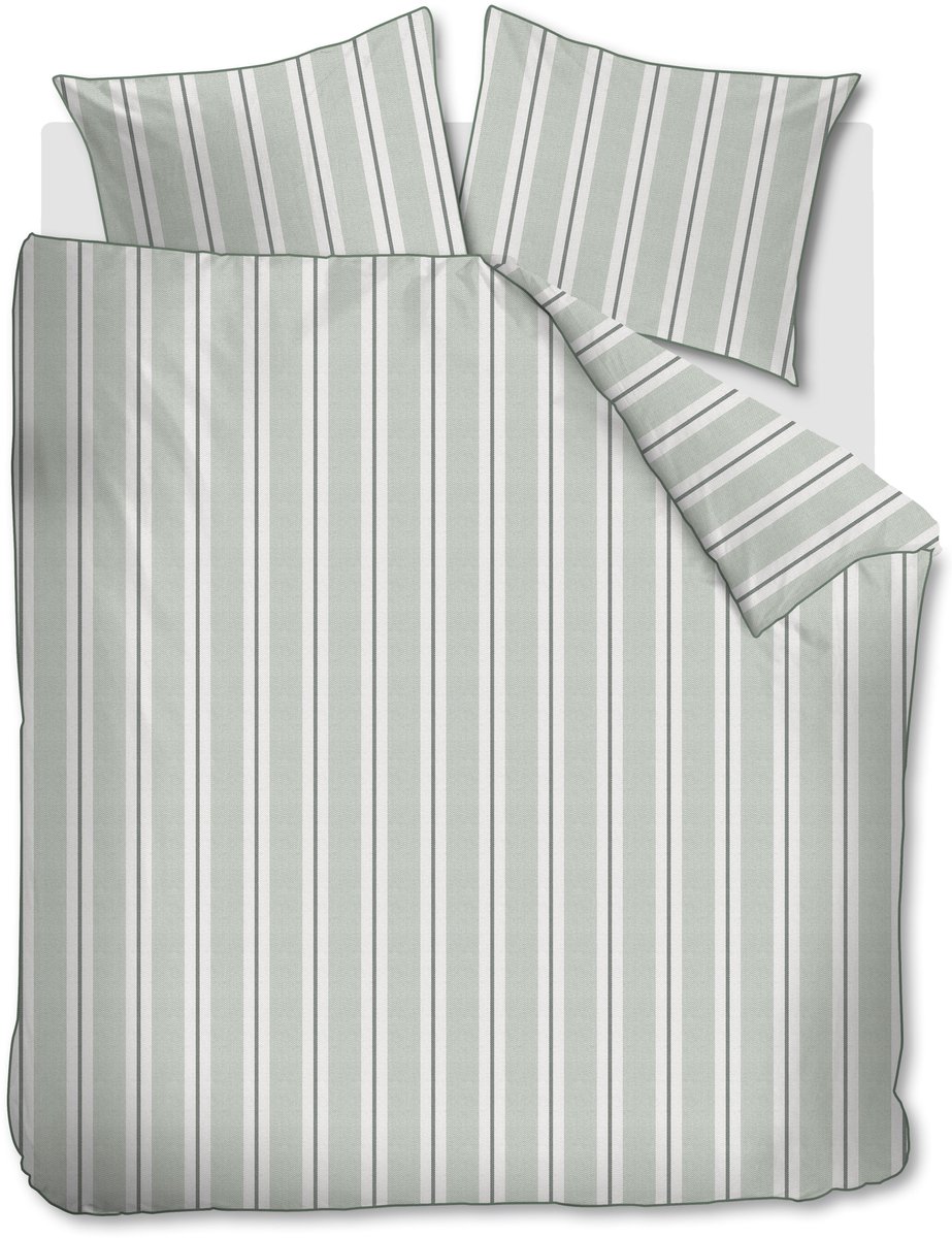 Rivièra Maison Silvan dekbedovertrek - Lits-Jumeaux - 240 x 200/220 cm - Groen