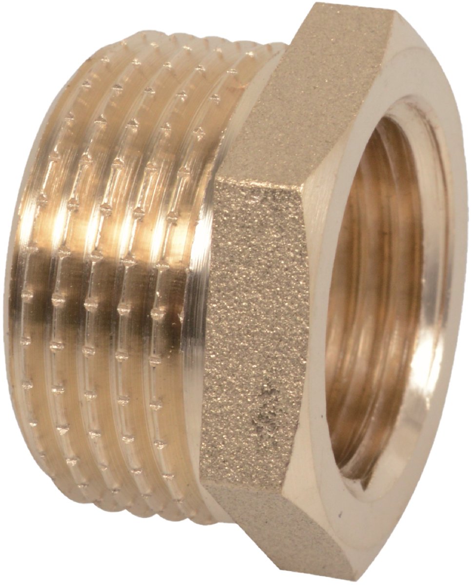 KIRCHHOFF Messing Verloopstuk - Blanco - 3/4"BU x 1/2"BI