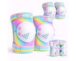 foto van Suotu Skate Beschermset Kinderen - Skate bescherming - Skeeler Beschermset - Kleurrijk - S