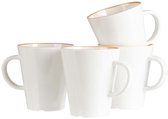 Gimex - Linea Line - Mug - Or - 350 ml - 4 pcs