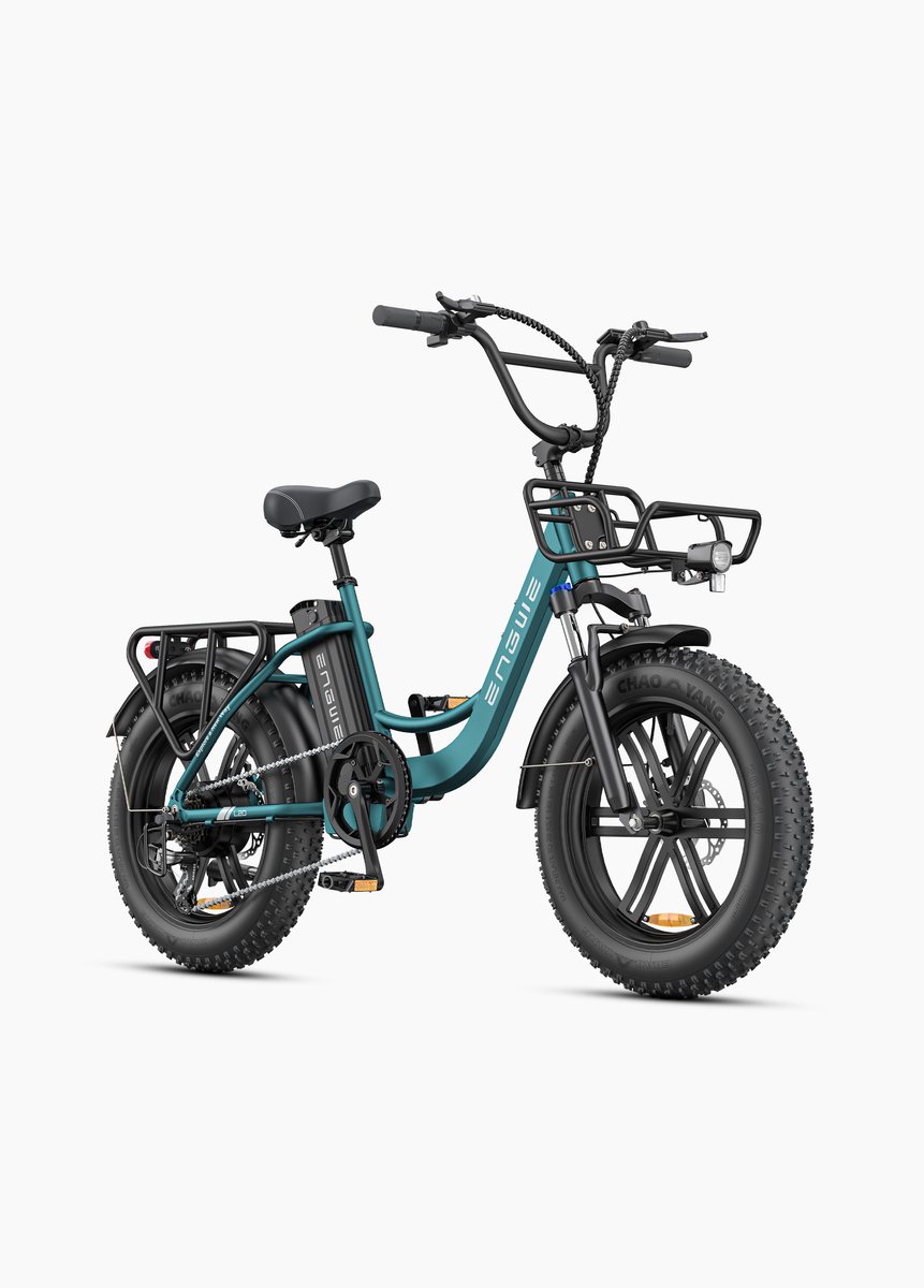 ENGWE L20 Boost Elektrische fiets - 20 * 4.0 Inch - Actieradius 120km - Verwijderbare batterij 48V13Ah - Motor 250W - Shimano 7 versnellingen - LCD Display- Mechanische Schijfremmen - 20 Inch Commuter E-Bike - Zwart