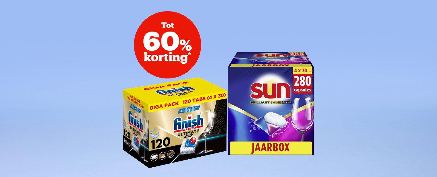 Tot 60% korting* Tot 60% korting*