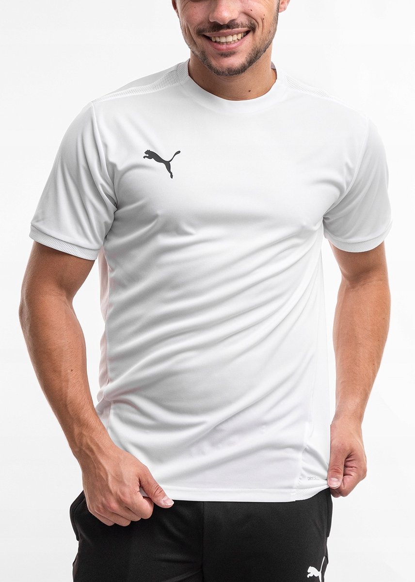 Heren T-shirt PUMA teamRISE T-shirt Sportshirt Comfortabel Wit