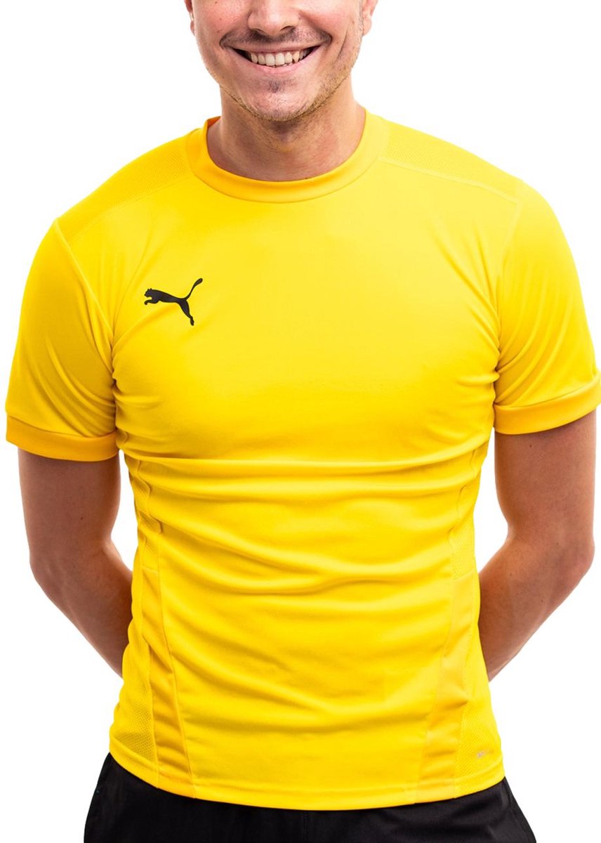 PUMA heren T-shirt sportshirt comfortabel teamGOAL 23 Geel