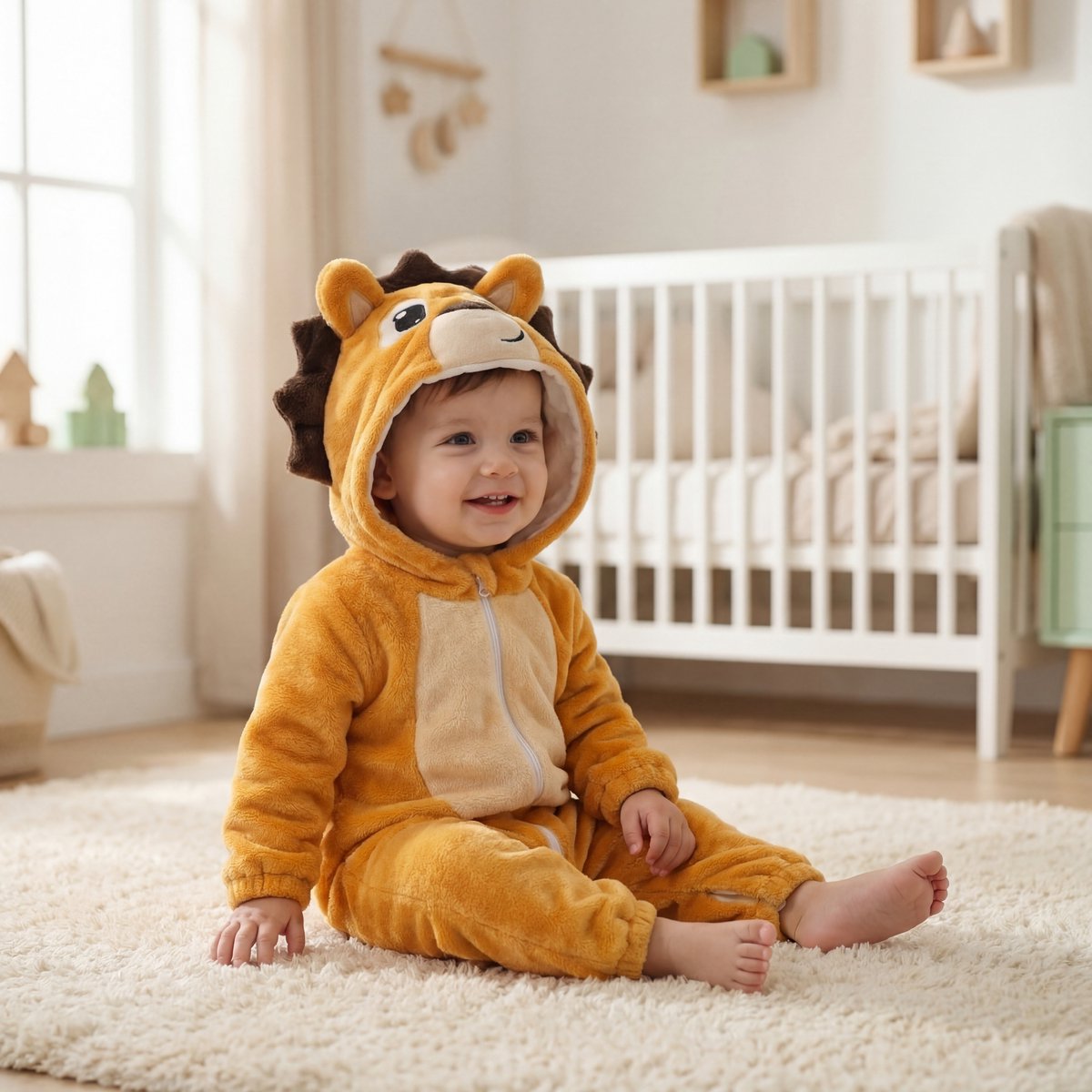 JAXY Baby Onesie - Carnavalskleding Kinderen - Verkleedkleren Jongen en Meisje - Verkleedkleding Kind - Romper - EU (label 90) - Lion — afbeelding 5