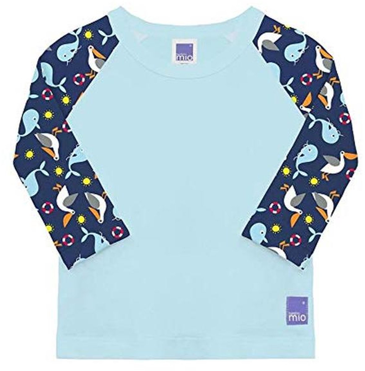 UV zwemshirt voor baby's - Nautisch design - M (6-12 maanden)