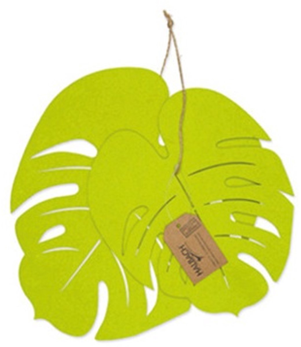 Felt Deco, Monstera, Spring Green