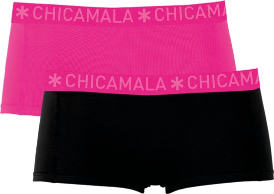 Chicamala dames 2-pack mini horts combi zwart III