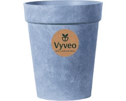 Vyveo - Bloempot Heritage - 50x62 - Lichtgrijs (Retro) - Bloempot voor binnen en buiten - Lichtgewicht - Breukbestendig - Vorstbestendig - UV-bestendig