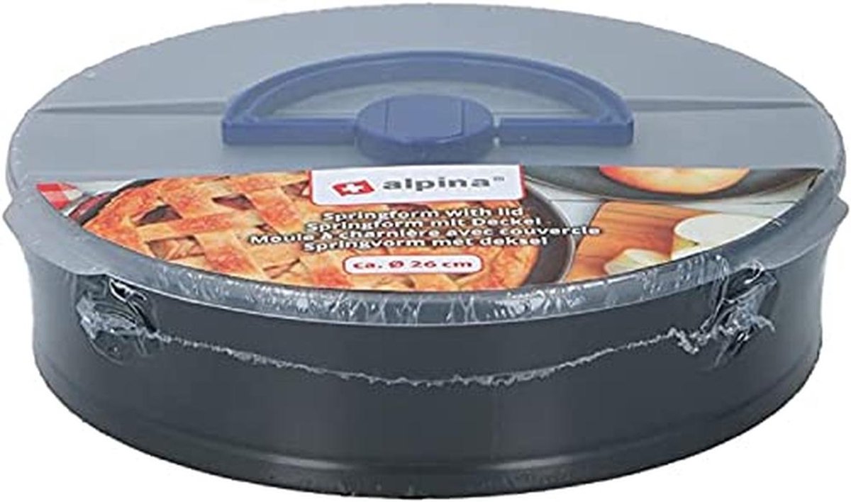 Ronde Springvorm - Ø 26 cm - Anti-aanbaklaag - Met Deksel