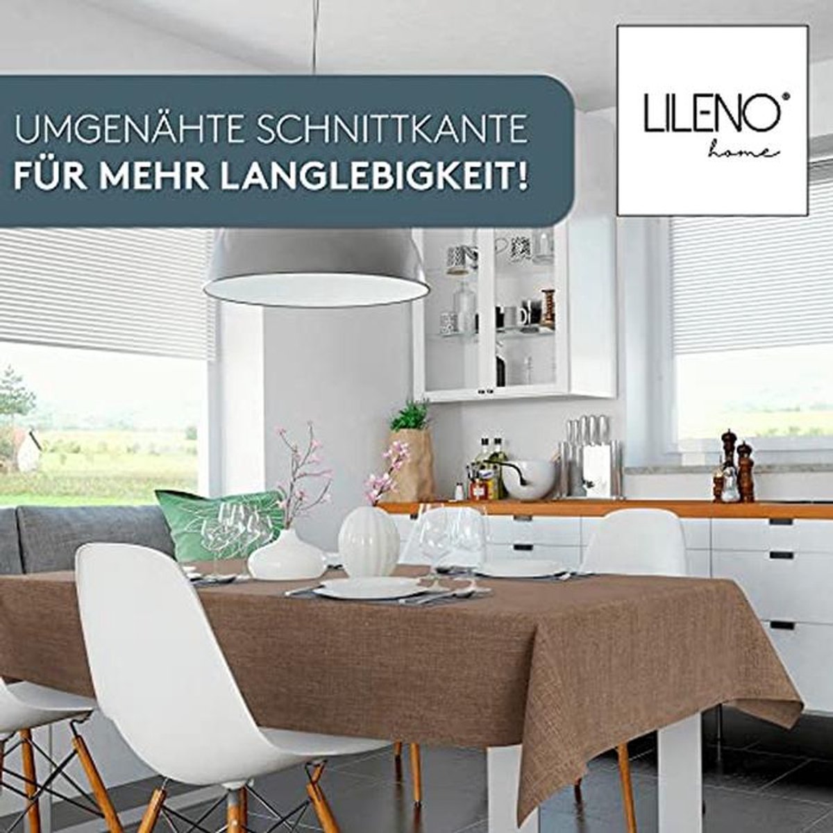 Wasbare Tafelkleed 140 x 220 cm - Bruin Waterdicht en Stofbestendig