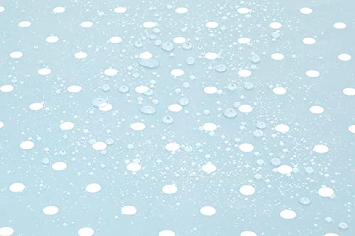 Rechthoekig PVC Tafelzeil 140cm x 240cm met Polka Dot Design