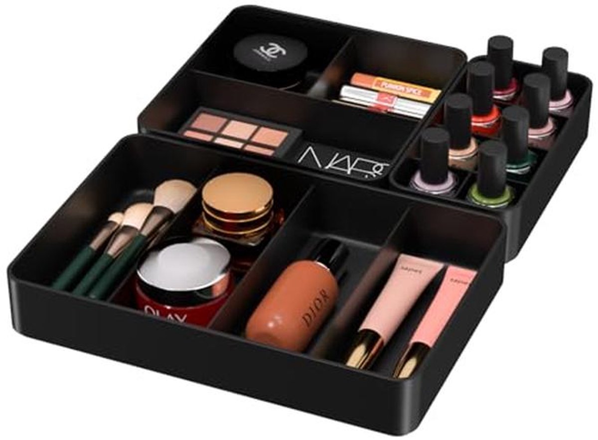 Lade Organizer Set van 3 - Stapelbare Scheiders voor Make-up en Badkamer