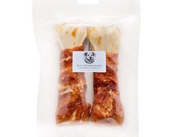 Kyra’s Hondensnacks Luxe wit Kauwbot met Eend (2st) - 12,5cm - Kauwstaaf hond - Gebitsreinigend & Smakelijk - Voor Kleine tot Middelgrote Honden