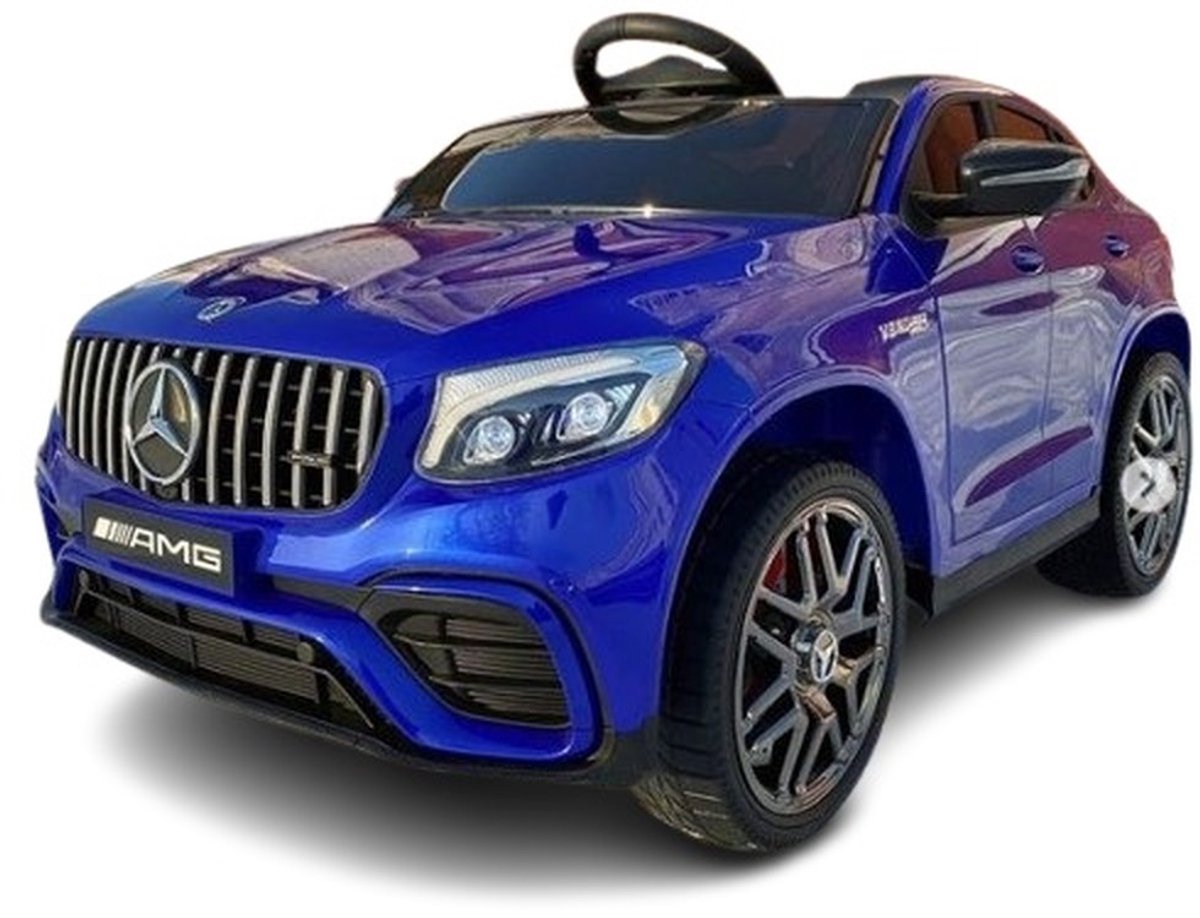 Elektrische Kinderauto 12V – Mercedes-Benz GLC 63S AMG – met Afstandsbediening – Blauw