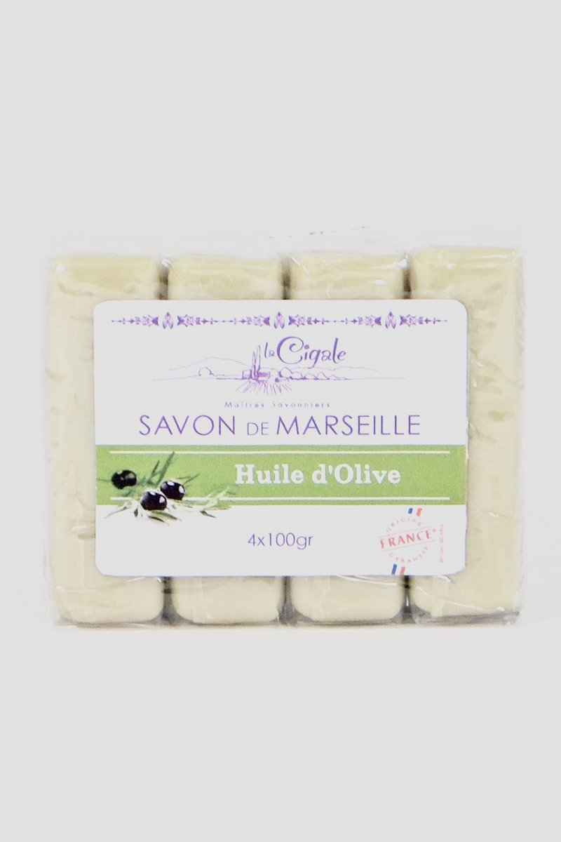La Cigale - Zeeptablet - Marseille Zeep - Olijven - 4x100gr x 15