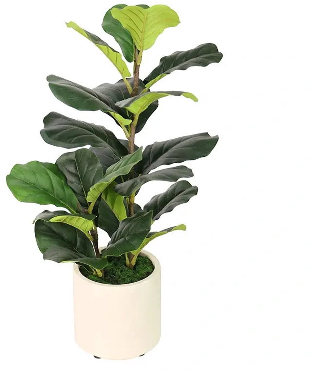 Buitengewoon Boet Fiddle fig 72 cm kunstplant Buitengewoon de Boet groen