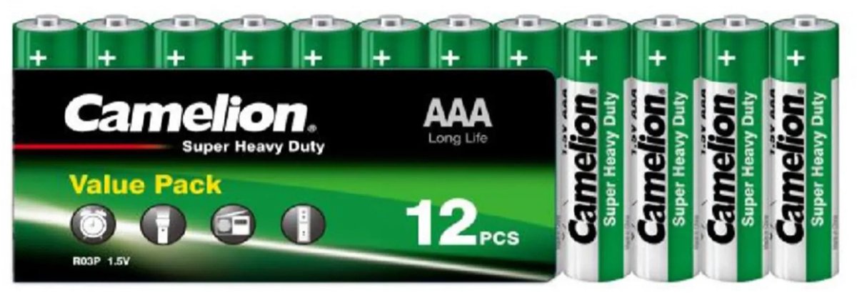 Camelion Green Zinc AAA/R03 schrink 12
