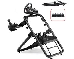 HHHK - Wheel Stand + Gearshift Holder - Playseat - Next Level Racing - Opklapbaar - Racestuur - Zwart - Opvouwbaar - Verstelbaar